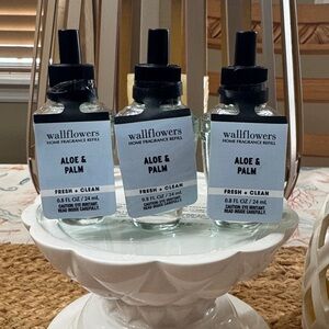 Wallflowers Aloe & Palm Home Fragrance Refill set of 3